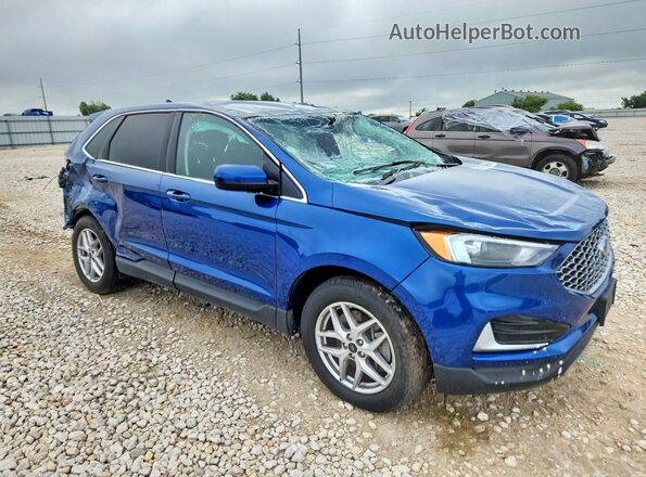 2FMPK4J9XRBA72263 2024 FORD EDGE Синий Передняя правая четверть