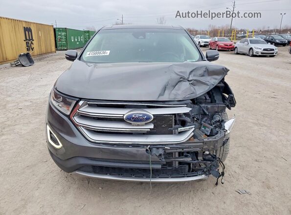 2FMPK4K80HBB45838 2017 FORD EDGE Gray წინა ხედი