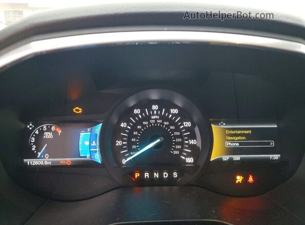2FMPK4K80HBB45838 2017 FORD EDGE Gray ხელსაწყოთა პანელის ხედი