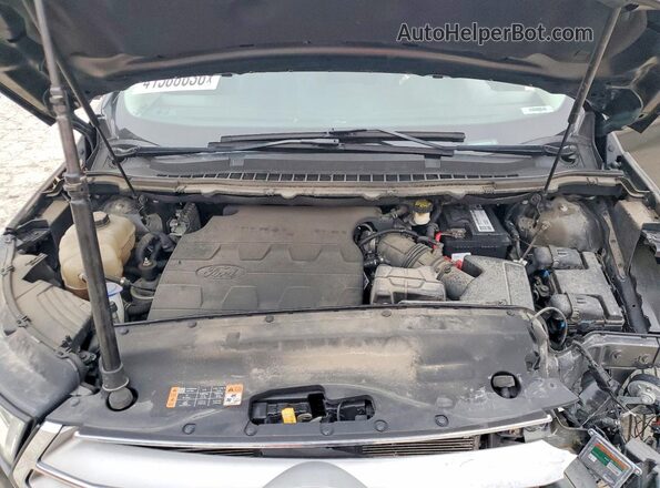 2FMPK4K80HBB45838 2017 FORD EDGE Gray ძრავის განყოფილების ხედი