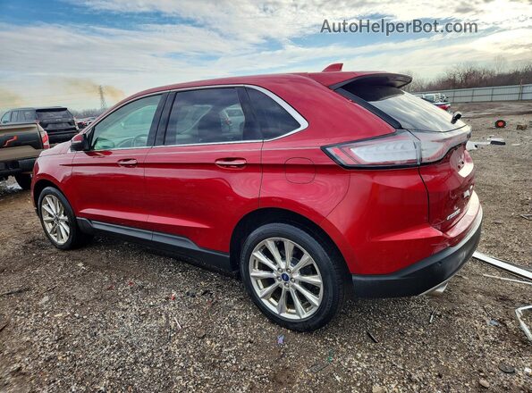 2FMPK4K81HBB35061 2017 FORD EDGE Бордовый Задняя левая четверть