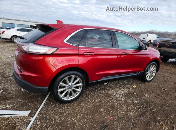2FMPK4K81HBB35061 2017 FORD EDGE Бордовый Задняя правая четверть