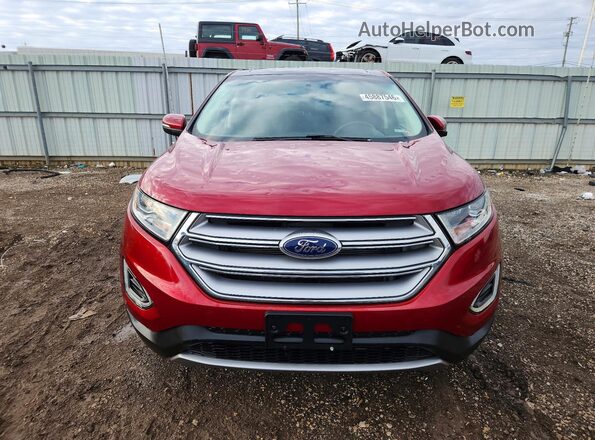 2FMPK4K81HBB35061 2017 FORD EDGE Бордовый Вид спереди