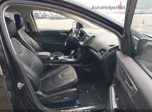 2FMPK4K81HBB87337 2017 FORD EDGE Black Vista interior delantera
