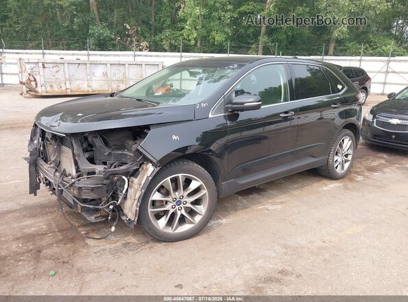 2FMPK4K81HBB87337 2017 FORD EDGE Black Vista tres cuartos delantera izquierda
