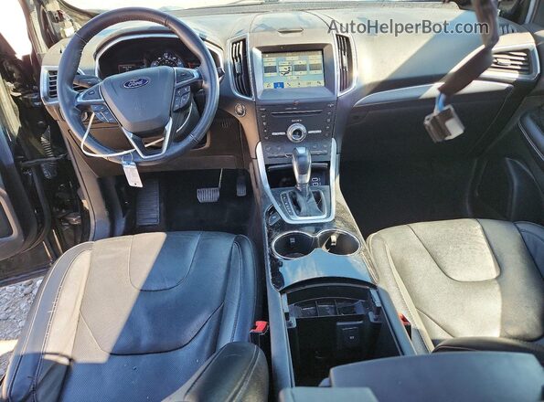 2FMPK4K81JBC33254 2018 FORD EDGE Black Вид панелі приладів