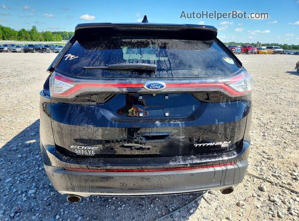 2FMPK4K81JBC33254 2018 FORD EDGE Black Вид ззаду