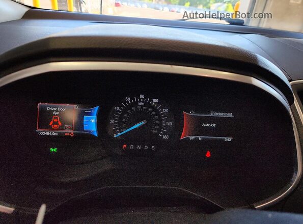 2FMPK4K82HBB84348 2017 FORD EDGE Red Սարքավորումների վահանակի տեսք