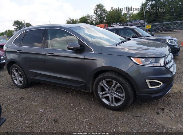 2FMPK4K83GBB44794 2016 FORD EDGE Серый Вид задней части салона