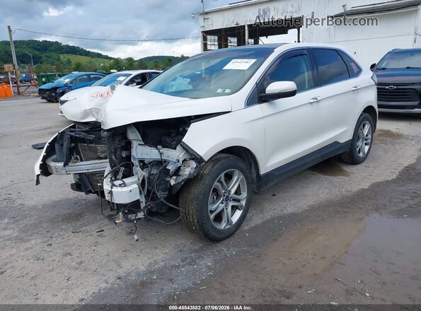 2FMPK4K83HBB41718 2017 FORD EDGE Белый Передняя левая четверть