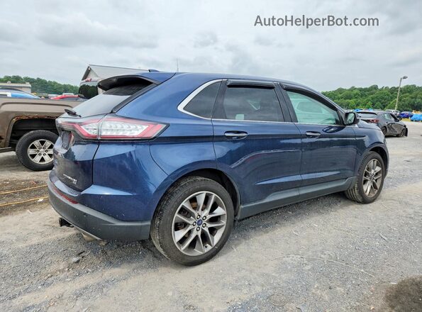 2FMPK4K83HBC66881 2017 FORD EDGE Blue Tył prawy