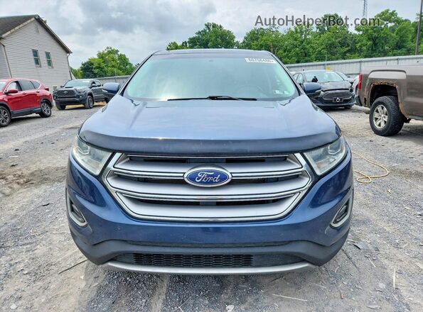 2FMPK4K83HBC66881 2017 FORD EDGE Blue Widok z przodu