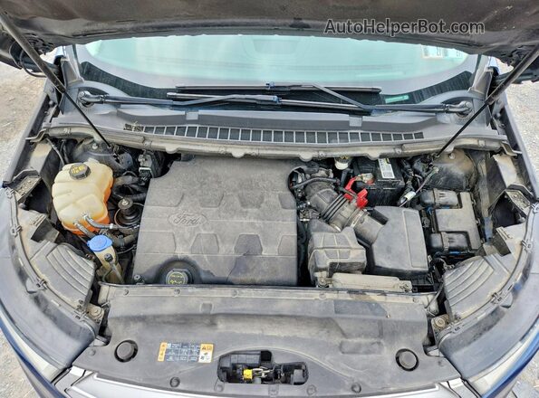 2FMPK4K83HBC66881 2017 FORD EDGE Blue Widok komory silnika