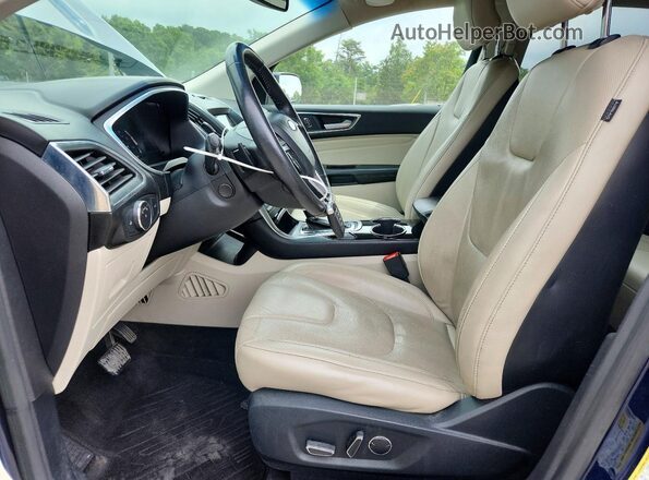 2FMPK4K83HBC66881 2017 FORD EDGE Blue Widok wnętrza z przodu