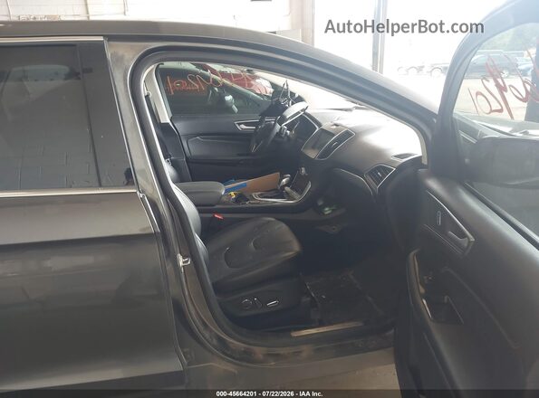 2FMPK4K83JBB59173 2018 FORD EDGE Серый Вид салона спереди