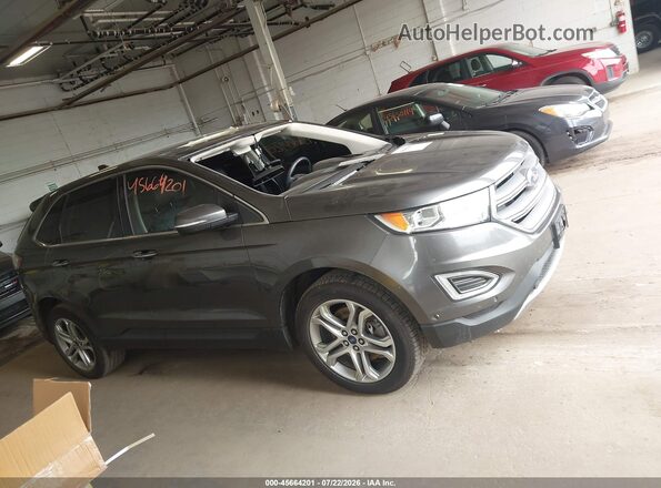 2FMPK4K83JBB59173 2018 FORD EDGE Серый Вид задней части салона