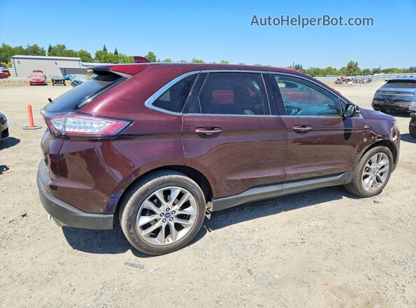 2FMPK4K83JBB63742 2018 FORD EDGE Burgundy უკანა მარჯვენა