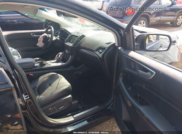 2FMPK4K83JBC10431 2018 FORD EDGE Black Vista interior delantera