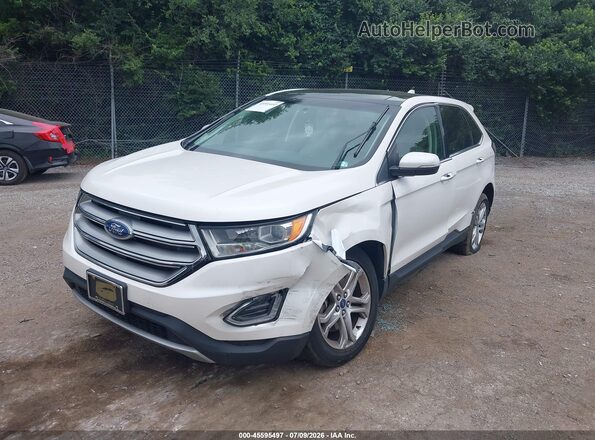 2FMPK4K83JBC30596 2018 FORD EDGE White Front left