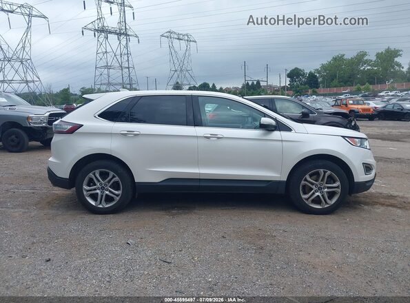 2FMPK4K83JBC30596 2018 FORD EDGE White Rear interior view