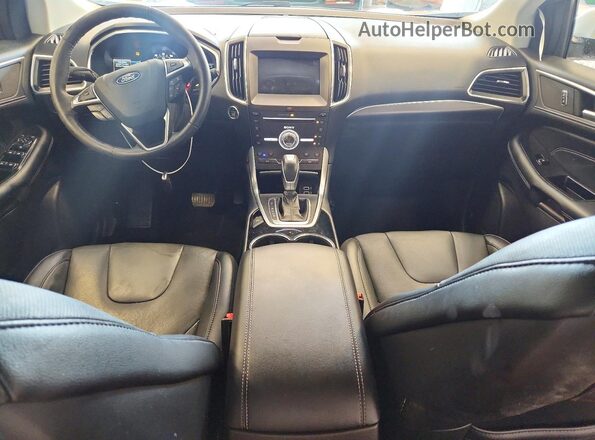 2FMPK4K84JBC19056 2018 FORD EDGE White Widok deski rozdzielczej