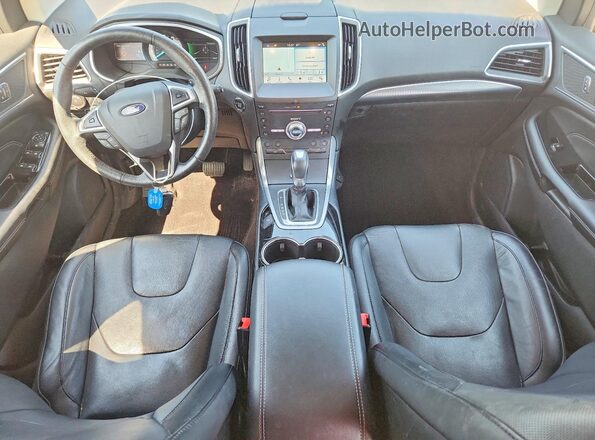 2FMPK4K86HBB21463 2017 FORD EDGE Black Вид панелі приладів