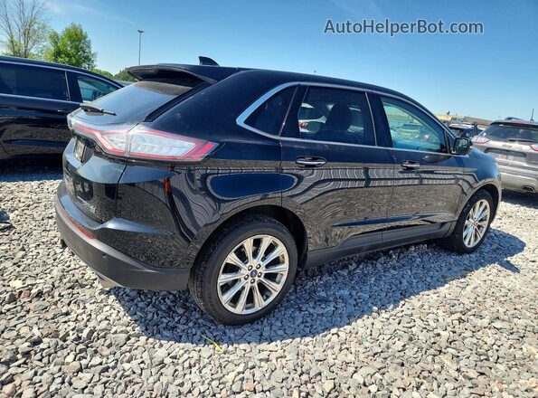 2FMPK4K86HBB21463 2017 FORD EDGE Black Задня права чверть