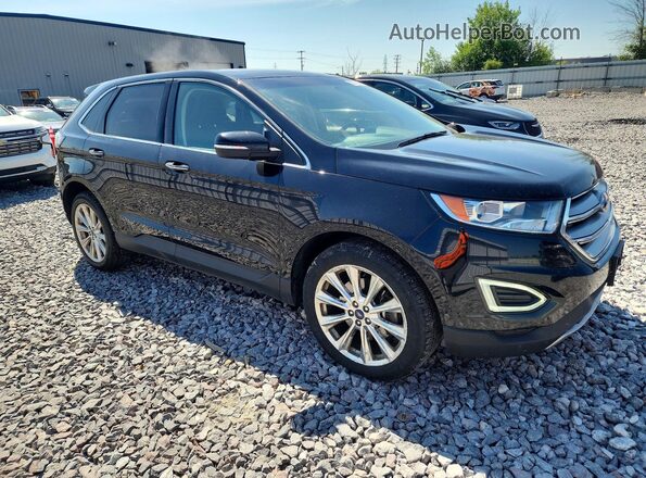 2FMPK4K86HBB21463 2017 FORD EDGE Black Передня права чверть