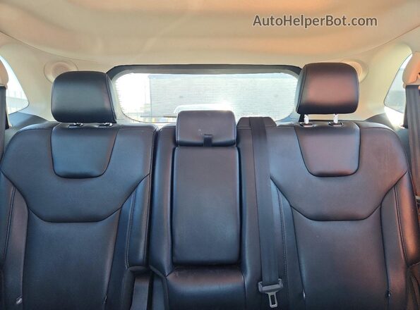 2FMPK4K86HBB21463 2017 FORD EDGE Black Вид задніх сидінь