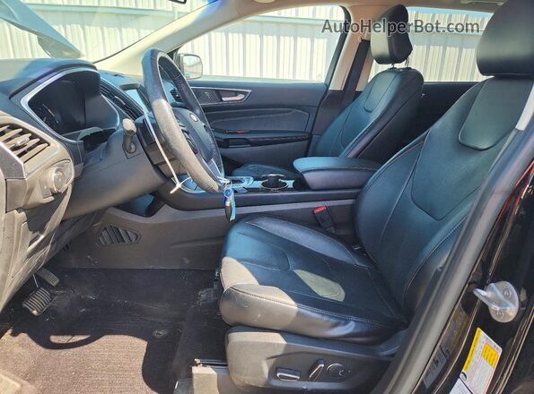 2FMPK4K86HBB21463 2017 FORD EDGE Black Вид салону спереду