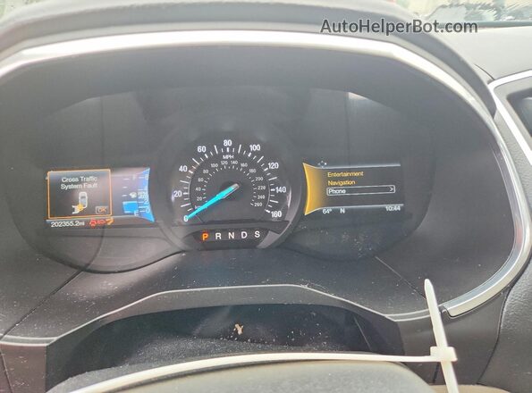 2FMPK4K86HBB54267 2017 FORD EDGE White Widok zestawu wskaźników