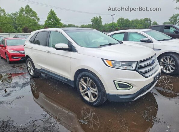 2FMPK4K86HBB54267 2017 FORD EDGE White Przód prawy
