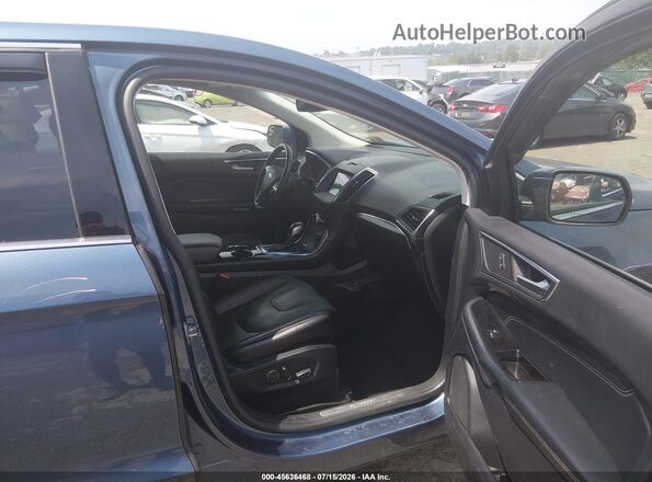 2FMPK4K86JBC02064 2018 FORD EDGE Light Blue წინა სალონის ხედი
