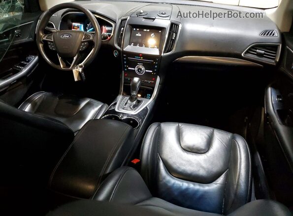 2FMPK4K86JBC13467 2018 FORD EDGE Black წინა პანელის ხედი