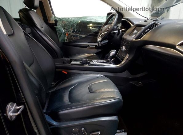 2FMPK4K86JBC13467 2018 FORD EDGE Black წინა სალონის ხედი
