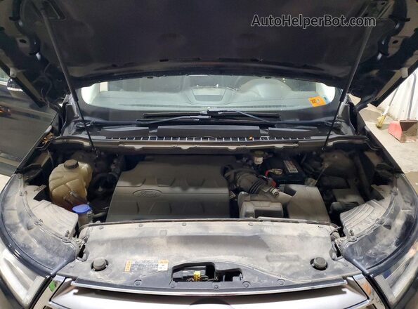 2FMPK4K86JBC13467 2018 FORD EDGE Black ძრავის განყოფილების ხედი