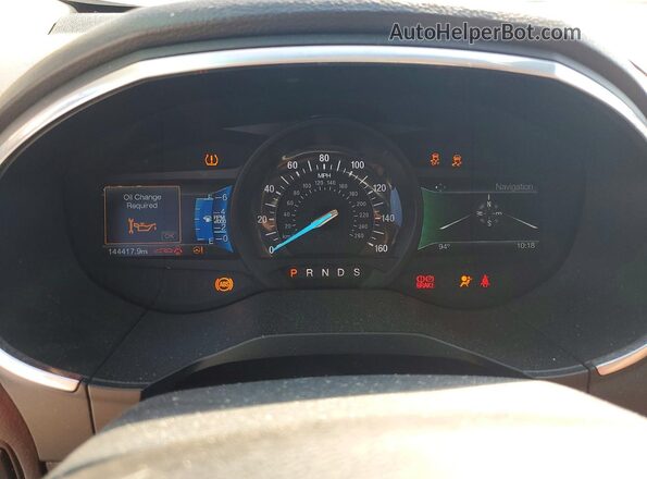 2FMPK4K87GBB00054 2016 FORD EDGE Серебряный Вид щитка приборов