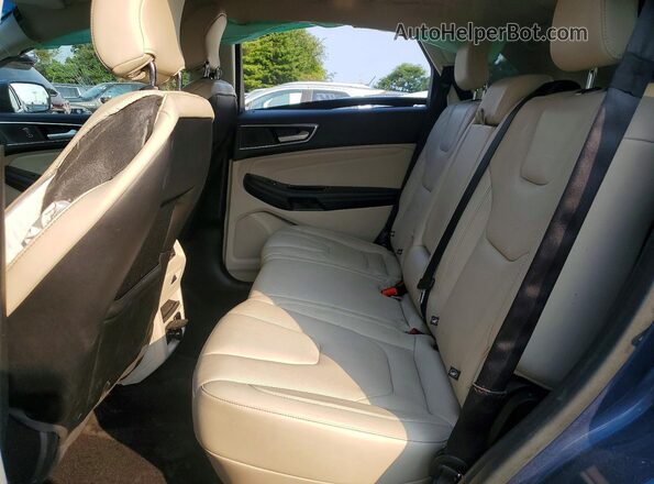 2FMPK4K87JBB56776 2018 FORD EDGE Blue Вид задніх сидінь