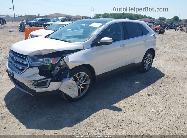 2FMPK4K87JBC30732 2018 FORD EDGE Белый Передняя левая четверть