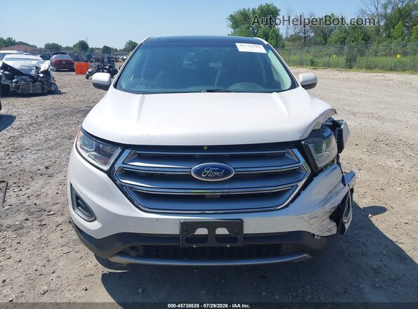 2FMPK4K87JBC30732 2018 FORD EDGE Белый Вид щитка приборов