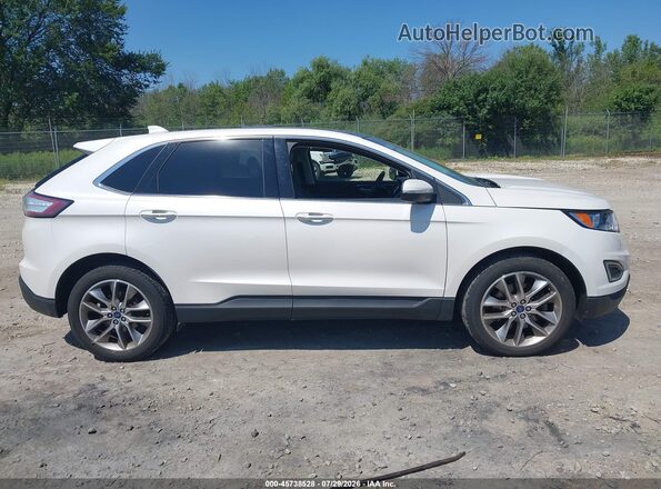 2FMPK4K87JBC30732 2018 FORD EDGE Белый Вид задней части салона