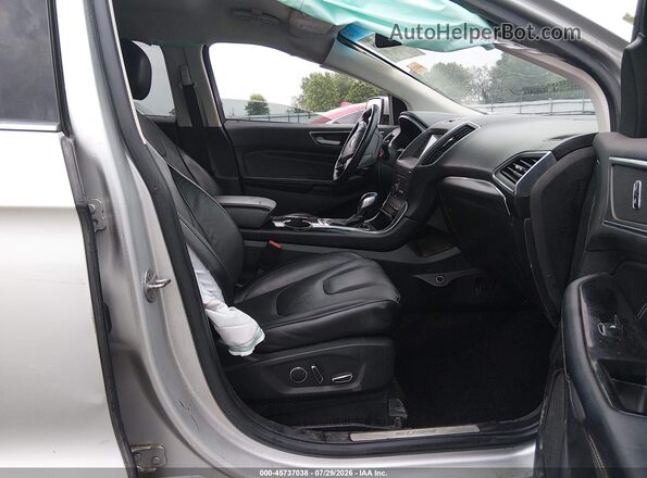 2FMPK4K88GBB95160 2016 FORD EDGE Silver Widok wnętrza z przodu