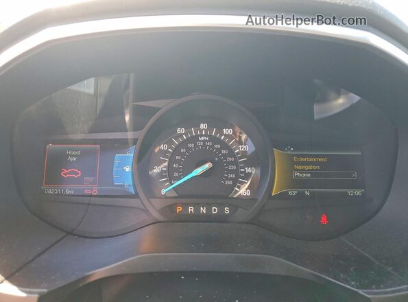 2FMPK4K88JBB76969 2018 FORD EDGE Silver Vista del cuadro de instrumentos