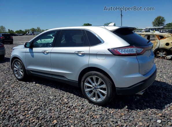 2FMPK4K88JBB76969 2018 FORD EDGE Silver Trasero izquierdo