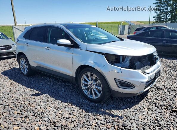 2FMPK4K88JBB76969 2018 FORD EDGE Silver Delantero derecho