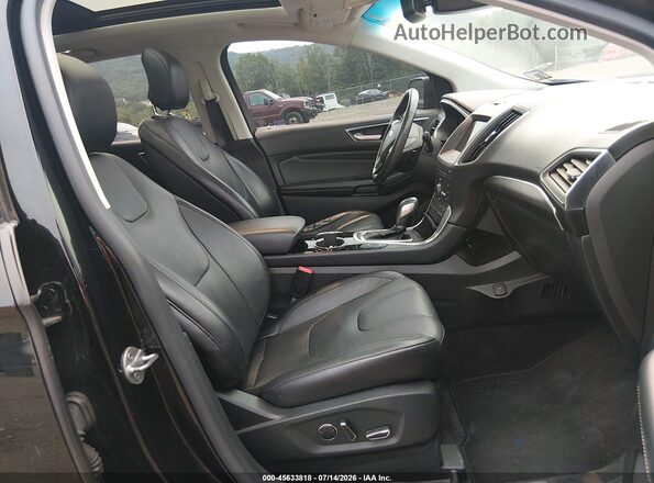 2FMPK4K89GBB62622 2016 FORD EDGE Black წინა სალონის ხედი