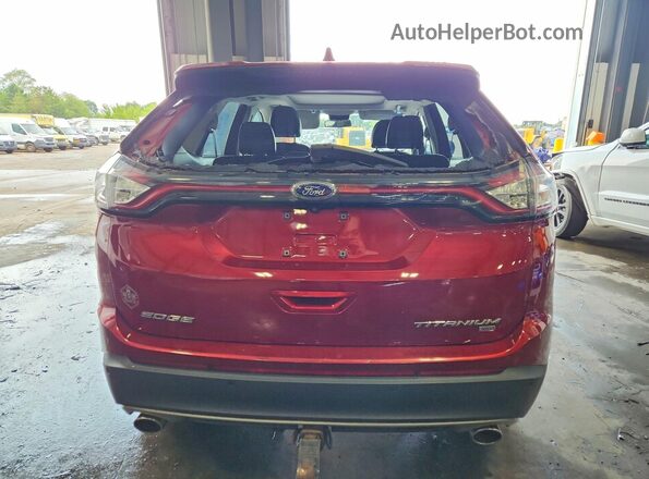 2FMPK4K89GBC24830 2016 FORD EDGE Red Հետևի տեսք