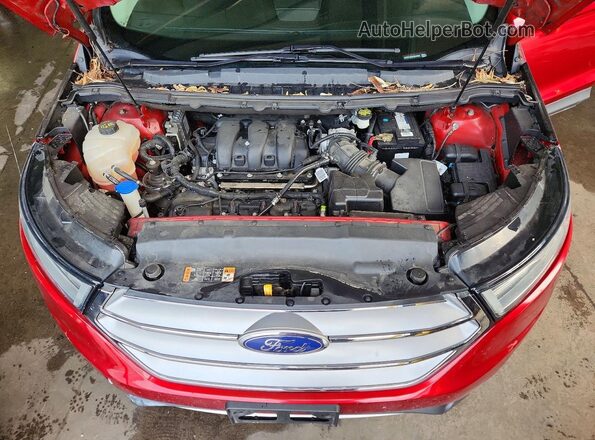 2FMPK4K89GBC24830 2016 FORD EDGE Red Սալոնի հետևի տեսք