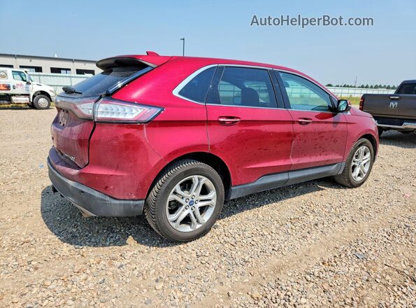 2FMPK4K89GBC37464 2016 FORD EDGE Красный Задняя правая четверть