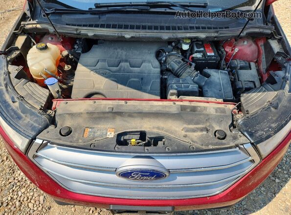 2FMPK4K89GBC37464 2016 FORD EDGE Красный Вид подкапотного пространства